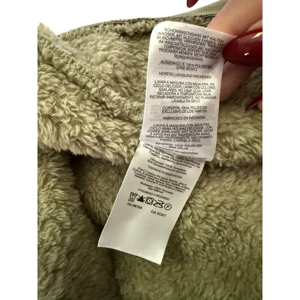 Columbia Womens Fire Side Sherpa Full-Zip Stone Green Fleece Jacket Size Large - Picture 12 of 15
